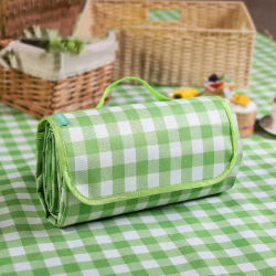 Alfombra de Picnic Impermeable Grande, Plegable, de Secado Rápido, Colchoneta de Camping para Exteriores, Lona de Playa Portátil y Ligera para Viajes