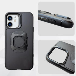 Soporte para funda de teléfono con bloqueo Twsit, funda para iPhone para bicicleta y motocicleta, bloqueo rápido apto para sistema cuádruple, soporte/soporte para teléfono 14 15 16 Pro Max