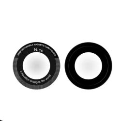 1 pieza de placa magnética universal de metal para cargador inalámbrico, adaptador para soporte de teléfono magnético Magsafe para coche.
