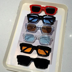 Nuevas gafas de sol con montura rectangular Vintage para hombre, gafas de sol Retro a la moda, gafas de diseño de marca de lujo, gafas UV400 para mujer