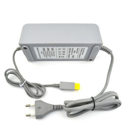 Adaptador de cargador de CA con enchufe europeo, 5 uds., para consola Wii U, 100-240V, 50/60Hz, fuente de alimentación de pared para el hogar