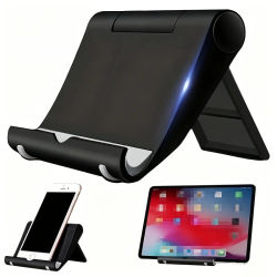 Soporte de escritorio para teléfono, soporte universal para tabletas, soporte multifuncional plegable y portátil para teléfono de escritorio.