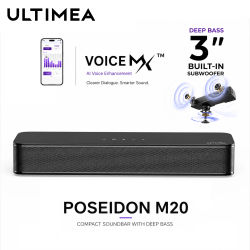ULTIMEA 2.1 Canal 120 W Barra de sonido compacta para TV y juegos de PC, subwoofer integrado de 3 pulgadas, Bluetooth 5.4