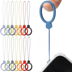 10 Piezas de Anillos de Silicona para Colgar el Teléfono Móvil, Correas Antipérdida, Cordón para iPhone, Xiaomi, Samsung, AirPods, Soporte para Funda, Colgante