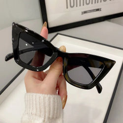 Gafas de sol cuadradas Vintage con montura grande para mujer y hombre, gafas de sol tipo ojo de gato, gafas cuadradas para hombre y mujer, gafas de sol rectangulares ﻿