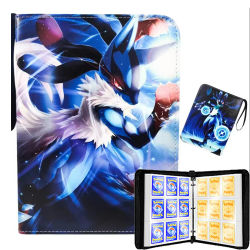 Álbum de Tarjetas con Cierre de PU para 900 Tarjetas, Carpeta para Colección de Juguetes, Tarjetas Pokémon y Otros Coleccionables