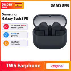Audífonos inalámbricos originales Samsung Galaxy Buds3 FE con cancelación activa de ruido, Bluetooth 5.4, hasta 30 horas de reproducción, audio 360.