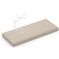Cojín para muebles de Patio exterior con cremallera, cojines de asiento impermeables para banco/silla/ventana, almohadilla para asiento de terraza/cabina a prueba de aceite