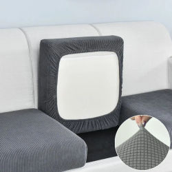 Funda de cojín de sofá Jacquard para sala de estar, Protector de muebles para mascotas y niños, fundas de sofá extraíbles lavables y elásticas de lana Polar
