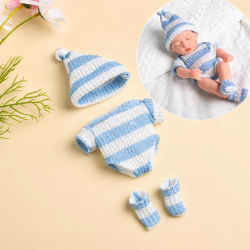 Ropa para muñecas bebés de 20cm, accesorios para muñecas DIY para muñecas de 20cm, suéter, mono, ropa para muñecas Mini Reborn