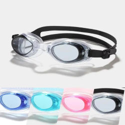 Gafas de silicona HD para mujer y hombre, equipo de buceo impermeable y antiniebla, montura pequeña, gafas de natación para adultos para niños