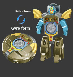 Nuevo giroscopio giratorio creativo resistente a caídas y descompresión, robot de deformación mecánica, juguete para niños, regalo para niños