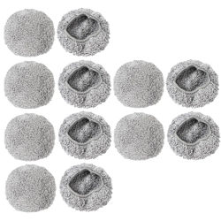 Almohadillas de fregona para limpieza de ventanas para Robot de barrido Hobot 188 168 198 388, piezas de aspiradora de tela de fregonas redondas universales