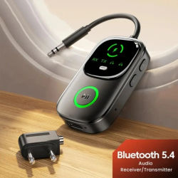 Nuevo receptor/transmisor de audio Bluetooth 5,4, adaptador Bluetooth para auriculares, televisores, coches y otros dispositivos con un conector de 3,5 MM