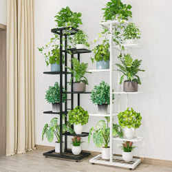 Soporte para Plantas de Interior, Exhibidor de Plantas de Esquina Vintage de Múltiples Niveles, Soporte para Macetas, Estante para Hogar, Oficina, Balcón Exterior