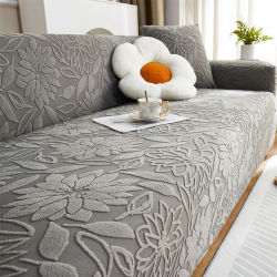 Funda de sofá elástica Jacquard Camelia, funda de sofá antideslizante, funda de sofá, decoración protectora de muebles Universal para las cuatro estaciones, 1 ud.