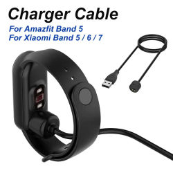 Cargador para Xiaomi Mi Band 5, 6 y 7, y para Amazfit Band 5. Cable de carga magnético USB, cargador de repuesto.