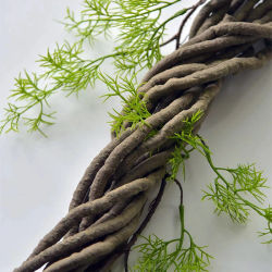 Plantas de vid de hiedra artificiales, 39,37 pulgadas, ratán falso de Pvc, mascotas trepadoras, Wigwam, paisaje de la selva tropical, decoración del hogar DIY D 1cm