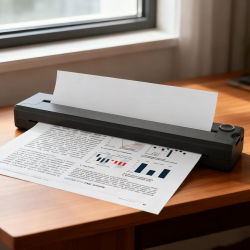 Impresora Térmica Portátil A4, Mini Impresora Inalámbrica Bluetooth para Transferencia de Plantillas de Tatuajes, Impresora Multifuncional para Tatuajes y Documentos