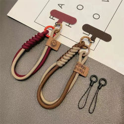Cordón para teléfono móvil, muñeca trenzada de lujo, cordón para teléfono móvil, colgante de mano, pulsera multifuncional anticaída