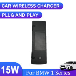 Para BMW Serie 1 F20 F21 F40 F52 2012-2016 cargador inalámbrico, panel de carga rápida de teléfono QI especial a bordo accesorios de coche