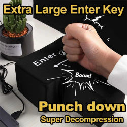Ratón con llave USB grande, botón antiestrés, ordenador de descompresión, cualquier almohada de ventilación, almohada de escritorio con botón para programador y trabajador