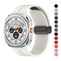 Straps For Samsung Galaxy watch Ultra 47mm smartwatch Accessories Silicone Magnetic Bracelet correa galaxy watch 7 ultra Band