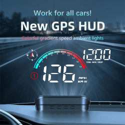 Nuevo monitor de velocidad HUD M22 para coche, computadora de a bordo, proyector para parabrisas, GPS+Beidou, pantalla de visualización frontal, velocímetro digital GPS