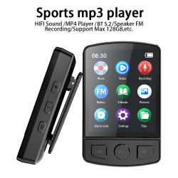 Nuevo reproductor de MP3 con Clip, Mini Walkman, reproductor de música deportivo portátil para estudiantes, reproductor MP4 con altavoz de Radio FM, grabadora de libros electrónicos Mp3