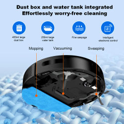 Aspiradora Robot LIECTROUX V3S PRO con Función de Limpieza en Húmedo, Mapeo Inteligente, Aplicación WiFi, 4KPa, Motor sin Escobillas, Ideal para Pelo de Mascotas, Alfombras y Pisos