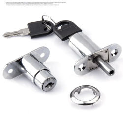Cerraduras de cilindro útiles para camiones, cerrojo de puerta de 22/32 mm, pestillo para armario, hebilla de bloqueo para puerta corredera con llaves, herrajes para muebles