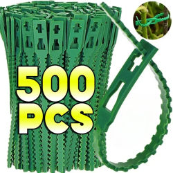 Bridas para cables de jardín reutilizables, soporte para arbustos de árboles de vid y plantas, cierre de nailon, Cables con cremallera ajustable, herramientas organizadoras