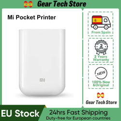 Impresora Fotográfica Portátil Original Xiaomi Mi, 300dpi, Inalámbrica, Compatible con Bluetooth, Impresora Mini AR Inteligente para Móviles, para Compartir y Personalizar