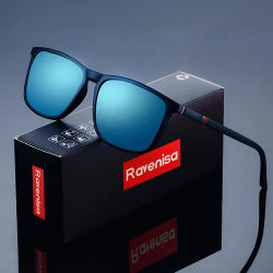Gafas de sol polarizadas cuadradas de moda para hombre, gafas UV400 de diseñador de marca de lujo para conducir y pescar