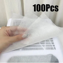 100 Uds filtro de vacío de uñas filtro de papel rosa/blanco/azul colector reemplazar filtro de aspiradora de uñas tela ultrafina de algodón