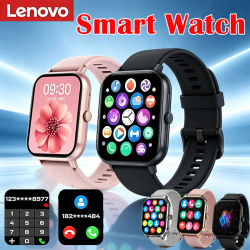 Reloj Inteligente Deportivo Lenovo 1.83 Resistente al Agua, Monitor de Actividad Física, Llamadas Inalámbricas, Monitor de Salud, Reloj Inteligente para Hombres y Mujeres, iOS y Android