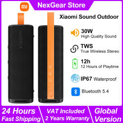 Nuevo Altavoz Portátil Xiaomi Sound Outdoor, 30W, Ligero, Combo Estéreo TWS, Altavoz Inalámbrico IP67 BT5.4, 12h de Duración de Batería