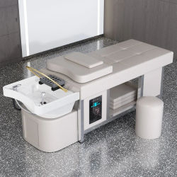 XinSheng-cama de champú para peluquería, máquina de fumigación para SPA, mesa de masaje, tienda de ocio y salud, muebles comerciales