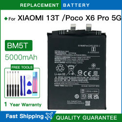 Nueva batería Original BM5T para Xiaomi Poco X6 Pro 5G Mi 13T, baterías de teléfono de alta calidad para teléfono móvil + herramientas gratuitas