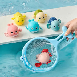 Juguetes de Baño para Bebés, Muñecos de Cuerda para Niños, Diversión Acuática, Lindos y Divertidos Animales de Juguete para Bañera y Ducha