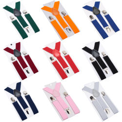Nuevo cinturón de Color sólido para niños, tirantes coloridos para bebés y niñas, tirantes con Clip en Y, pajarita elástica, regalo ajustable para niños