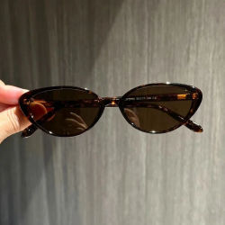 Gafas de Sol Vintage Pequeñas con Forma de Ojo de Gato para Mujer, Gafas de Sol Ovaladas Punk a la Moda, Lentes de Sol Femeninas, Gafas Retro Sexys con Protección UV400