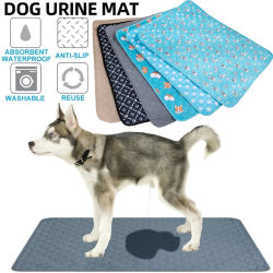 Manta Absorbente Reutilizable para Perros, Pañal Lavable, Alfombrilla de Entrenamiento para Cachorros, Tapete para Orina, para Asiento de Coche de Mascotas, Artículos para Mascotas