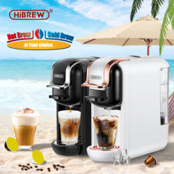 Cafetera HiBREW Cafetera caliente/fría 4 en 1 cápsula múltiple 20Bar DolceGusto-Milk & Nexpresso cápsula ESE cápsula café molido H2A