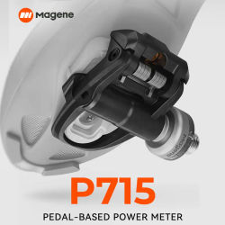 Medidor de Potencia para Ciclismo Magene P715, Pedales de Bicicleta de Doble Cara, Precisión de Potencia de ±1%, Bluetooth ANT+, Optimizado para KEO y SPD-SL
