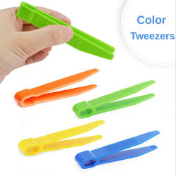 Pinzas de plástico duraderas de alta calidad, Motor fino para niños pequeños, juguetes de aprendizaje para niños, juego de herramientas de estudio de insectos y plantas, 4 Uds.