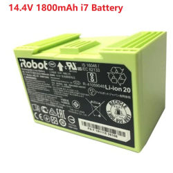 Reemplazo de batería i7 de 14,4 V y 1800mAh para iRobot Roomba e y i Series i7+ e5 7150 7550 i3 3150 i3+ 3550 i4 4150 i4 piezas de repuesto