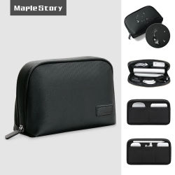 Bolsa de almacenamiento de cables, organizador electrónico Digital impermeable, cargador de línea de datos USB portátil, bolsa de almacenamiento de enchufe, bolsa de maquillaje de viaje