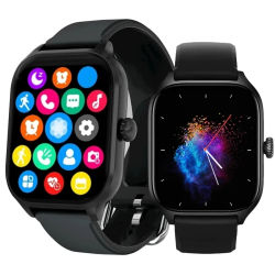 Reloj Inteligente Deportivo HD, Monitor de Actividad Física, Reloj Inteligente con Bluetooth, Llamadas, Música, Notificaciones de Mensajes, Relojes de Regalo para Hombres y Mujeres, iOS y Android