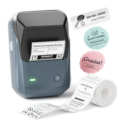 Impresora de Etiquetas Térmicas Niimbot B1/B1 PRO, Impresora de Etiquetas de Bolsillo Bluetooth, Máquina de Etiquetas Autoadhesivas con Código QR y Código de Barras